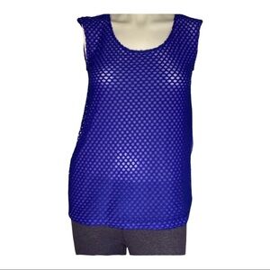Tema Athletics Lined Fish net tank top Sz Medium
